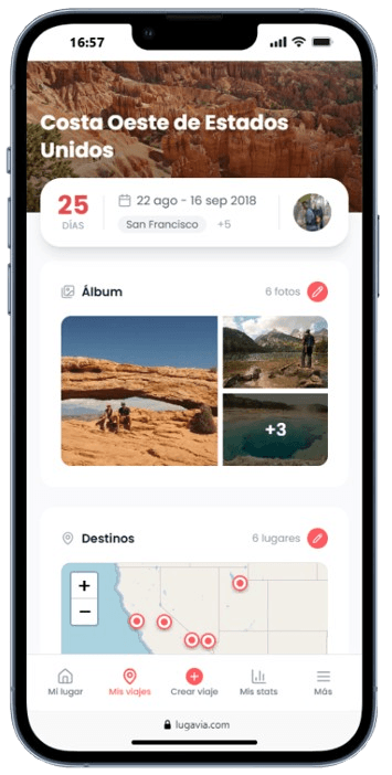 Ficha de viaje en Lugavia — fotos, álbum y mapa de destinos