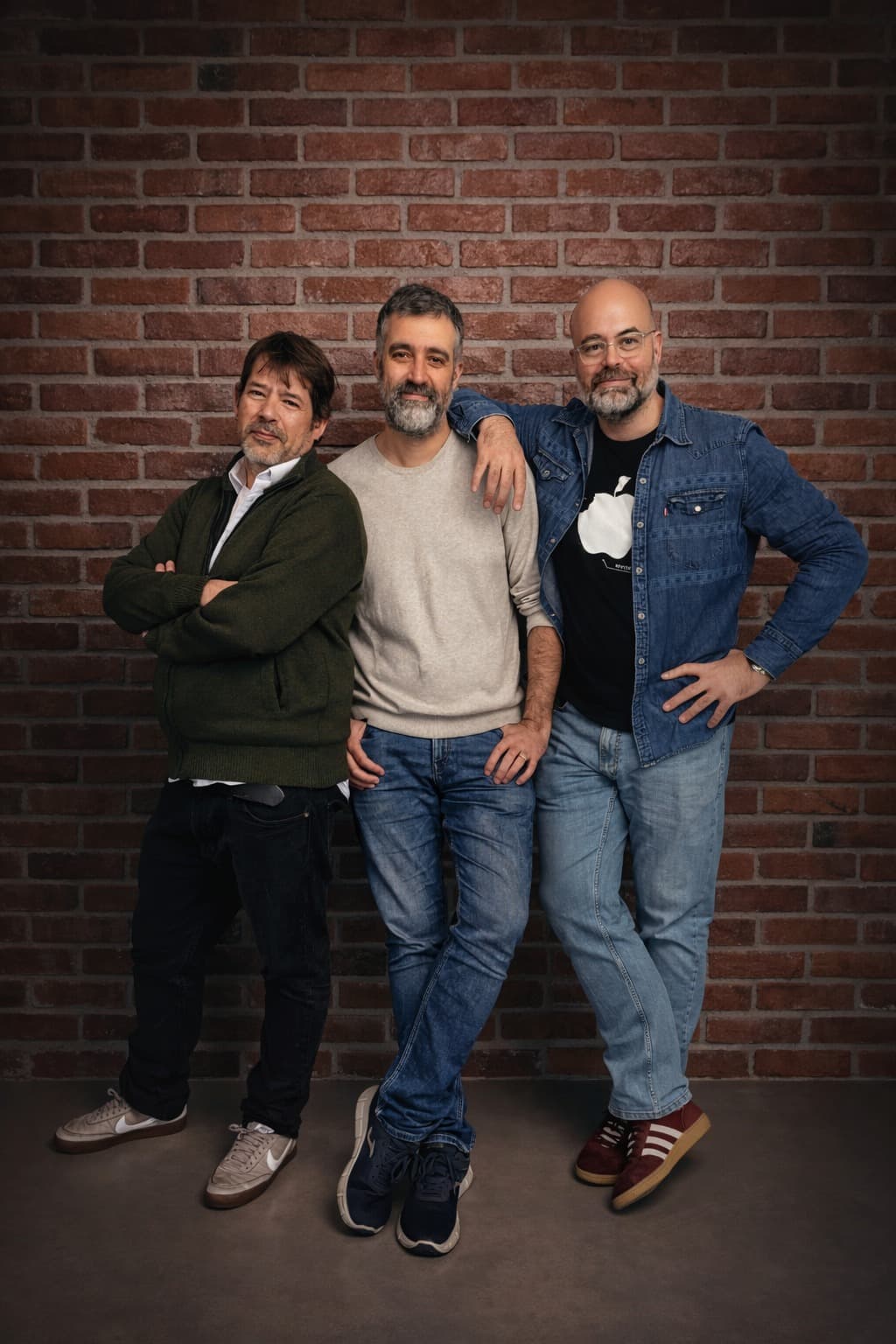 L'equip de Lugavia: Daniel Ruiz, Pruden Rodríguez i Dani Gutiérrez.
